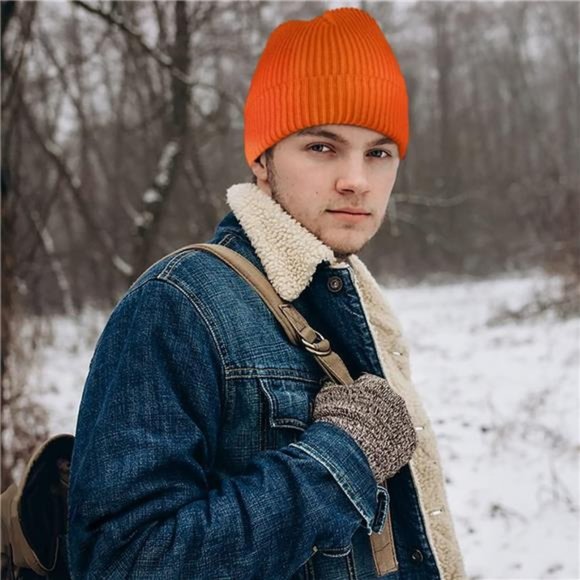 4 Pack Unisex Beanie Hats Winter Slouchy Beanies